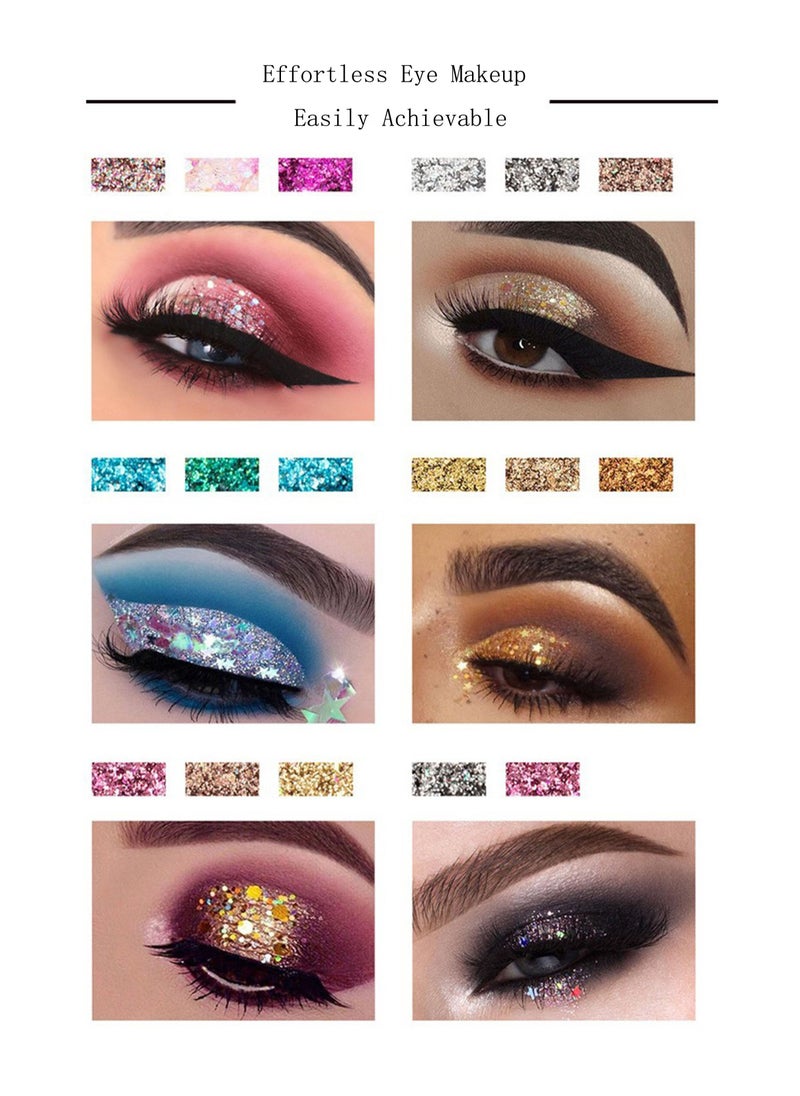 Handaiyan 4 Color Glitter Eye Shadow Palette  - Image 2