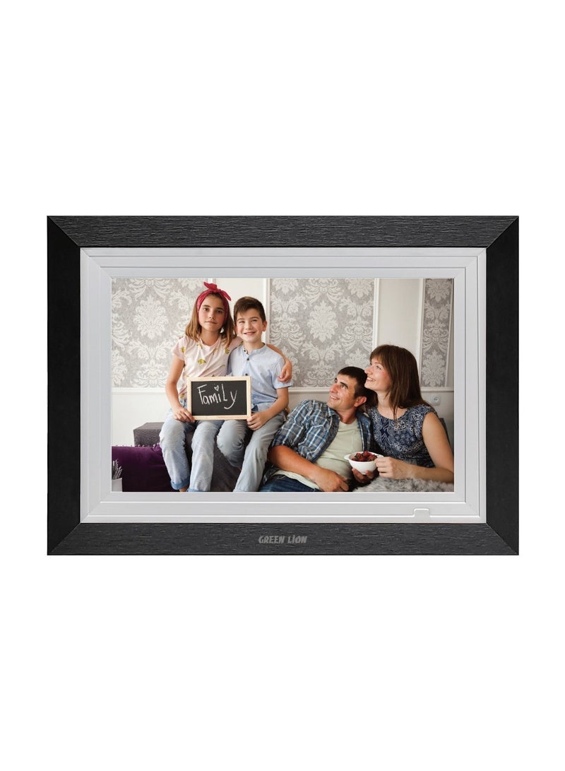 GREEN LION Digital Picture Frame Touch Screen Display 10.1 Inch with 1GB RAM and Wifi Compatibility / JPG / PNG / HEIC / MP4 / 3GP / MOV / Picture and Video Playing / Picture and Video Playing - Black  - Image 2