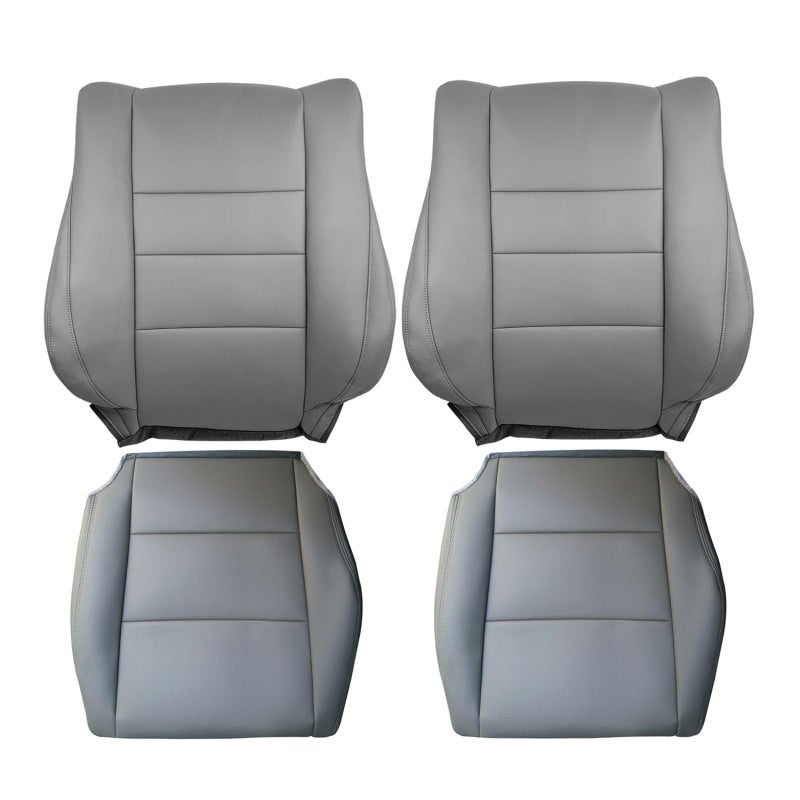 AUTOKAY Driver Passenger Bottom Upper Seat Cover Gray for Honda Accord 20082012