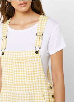 Cotton On Gingham Print Pinafore Dress  - Image 3