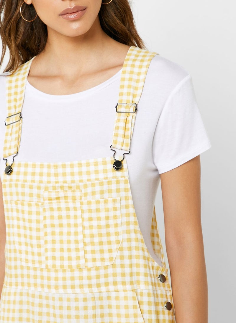 Cotton On Gingham Overall Dress  - Image 3