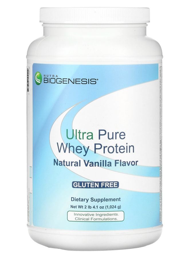 Nutra BioGenesis Ultra Pure Whey Protein Natural Vanilla 2 lb 4.1 oz (1024 g)