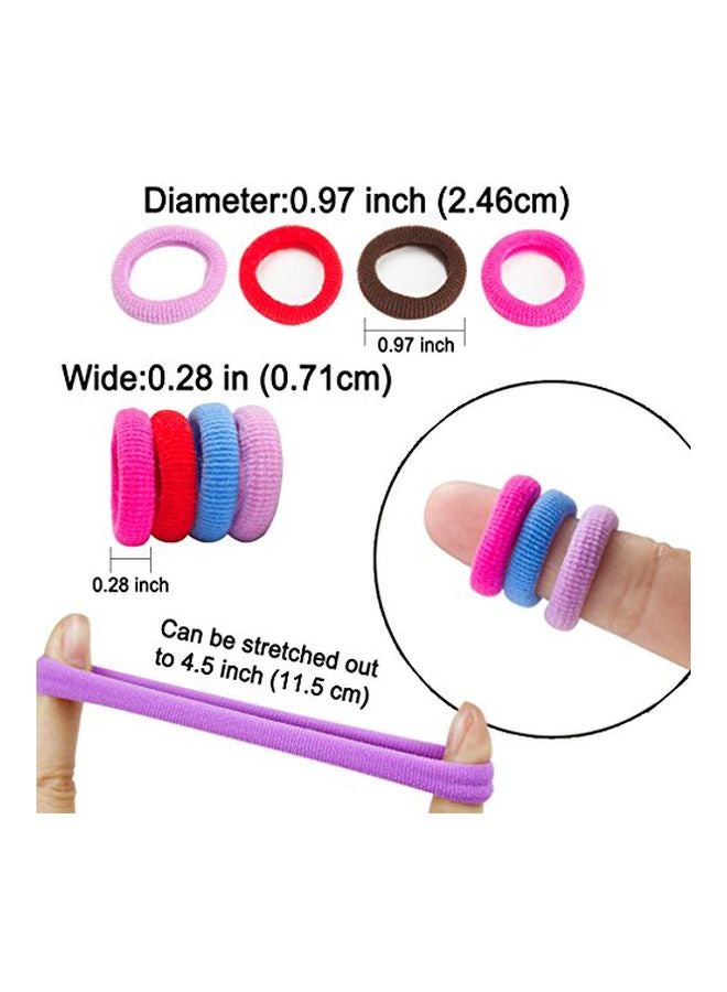 كوباكو ربطات مطاطية صغيرة للشعر 200 قطعة أحمر / أزرق / أخضر - Image 2