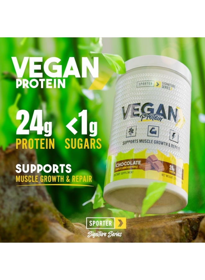 Sporter Vegan Protein, Soy and Pea Protein Isolate, Plant-Based, 25g Protein, 25 Servings, 750g, Muscle Recovery (750 Grams, Vanilla) - Image 4