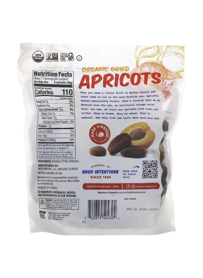 Made in Nature, Organic Dried Apricots, Tree-Ripened & Unsulfured, 1 lb (454 g) - Image 2