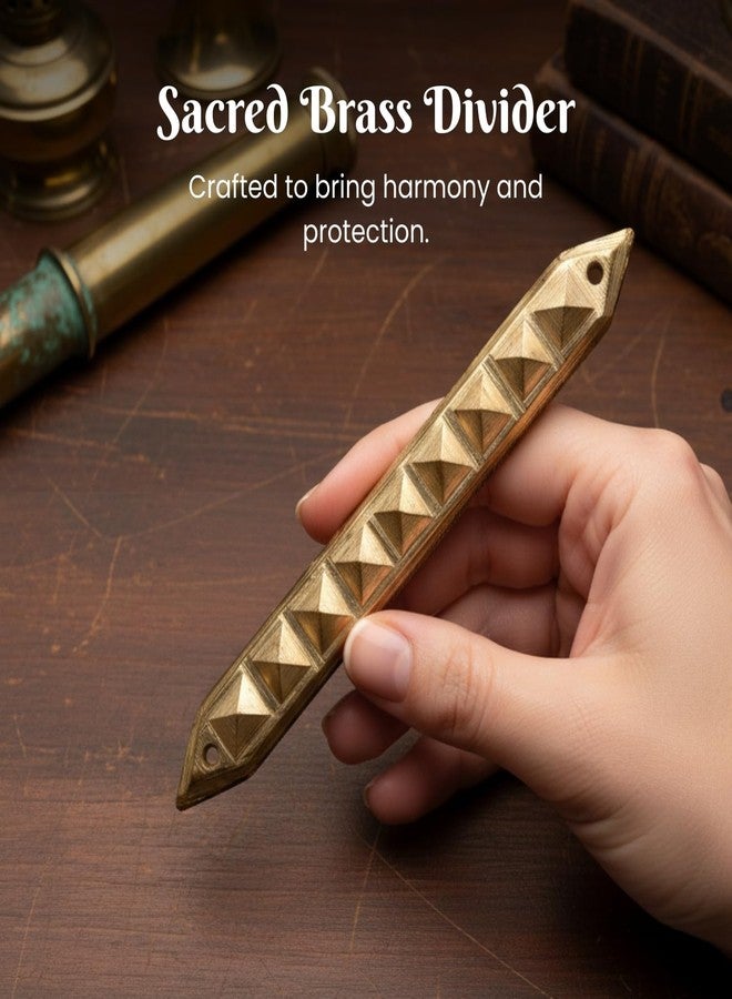 Plus Value Vastu Strip Brass Pyramid Divider Virtual Partition for North, North-West Defect Vastu Remedy Home, Office and Plot Correction (Size: 5 inches) - Image 4