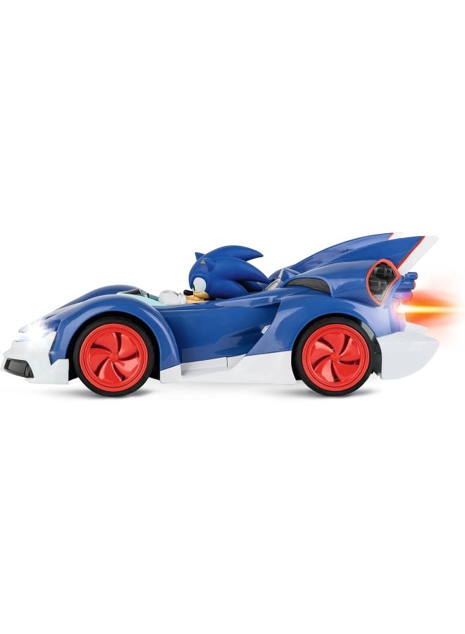 Carrera RC 2.4GHz Team Sonic Racing - Sonic, Performance Version I Officially Licensed I Full Function I LED Headlights I Up to 9 km/h I For Ages 6+ - Image 4