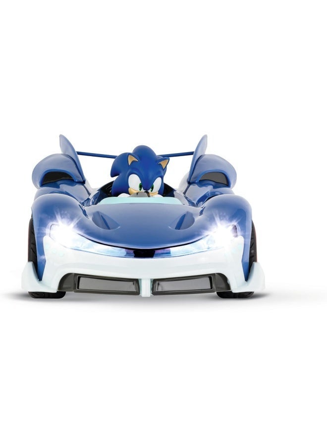 Carrera RC 2.4GHz Team Sonic Racing - Sonic, Performance Version I Officially Licensed I Full Function I LED Headlights I Up to 9 km/h I For Ages 6+ - Image 3