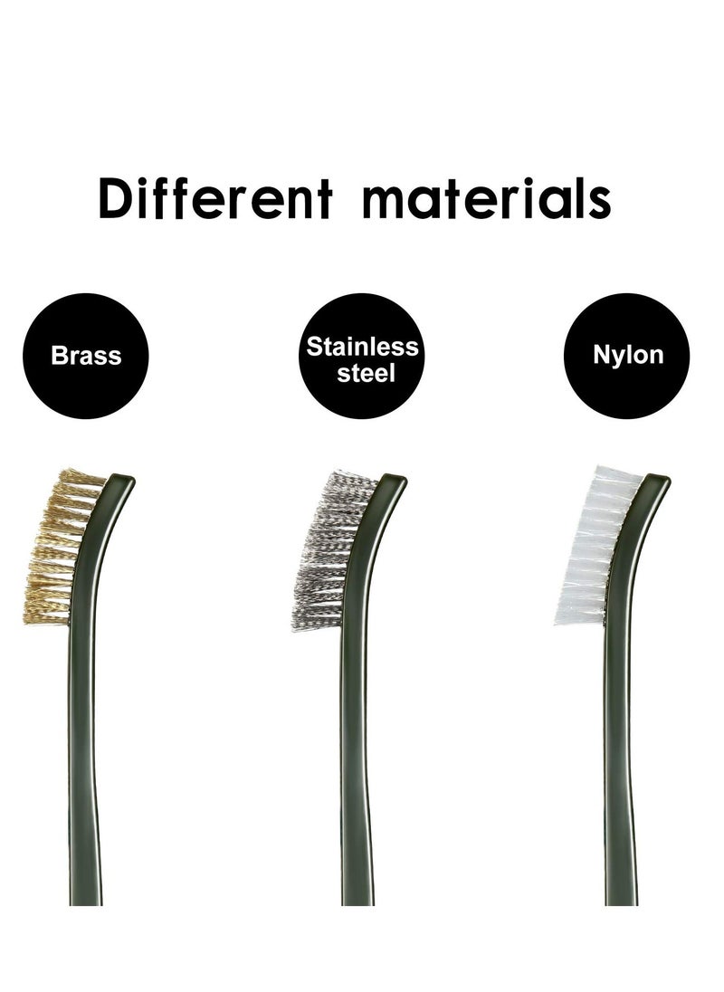 Oasisgalore 9 Piece Mini Wire Brush Set for Rust, Paint, Metal Cleaning  - Image 3
