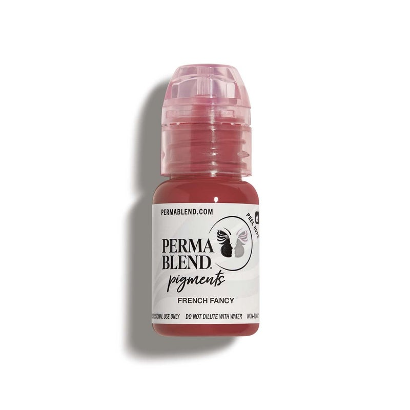 Perma Blend French Fancy Pink Tattoo Ink for Permanent Makeup Lip Blush Microblading Ink to Enhance Color Lip Blushing Tattoo Supplies Vegan 05 oz