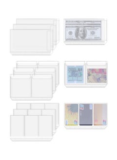 KASTWAVE A6 6 Holes Binder Pockets 12 Pieces Notebook Refills Filler Money Organizer Cash Envelopes Bill Pouch Name Card Business Card Sleeves Pages  - Image 1