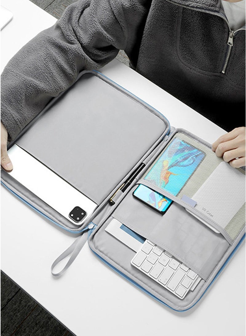 حقيبة أكمام اللوح المغطاة لـ iPad 11.5-12.9 بوصة ، iPad Pro ، iPad Air وغيرها من الأجهزة اللوحية ، الأزرق. - Image 4