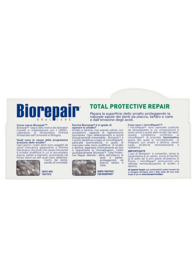بيوريبير: معجون أسنان "إصلاح وقائي شامل" مع مايكروريبير، تركيبة جديدة - أنبوب 75 مل (2.5 أونصة سائلة) [مستورد من إيطاليا] - Image 4