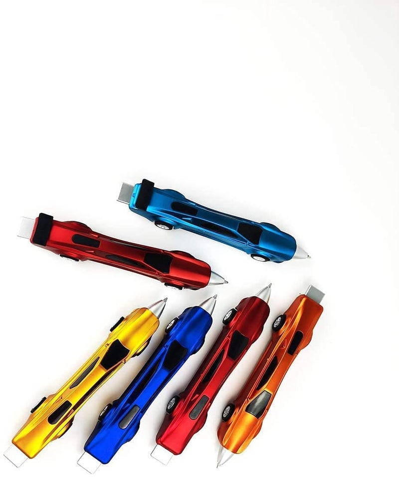 LSFCHYBY The New 4 PCS Sports Car Pens Ballpoint Pen Funny pens for Kids Novelty Cute Pen Cool Kids Pens School Supplies Racing Car Pen Gifts for children（Blue ink） (4) - Image 3