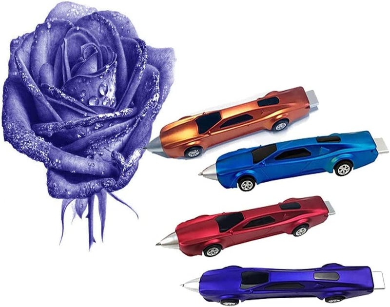 LSFCHYBY The New 4 PCS Sports Car Pens Ballpoint Pen Funny pens for Kids Novelty Cute Pen Cool Kids Pens School Supplies Racing Car Pen Gifts for children（Blue ink） (4) - Image 5