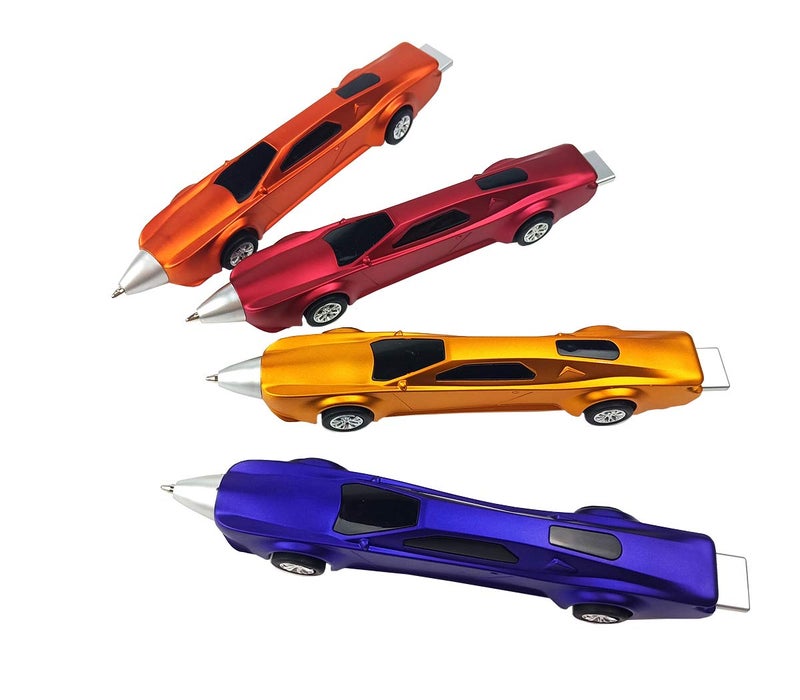 LSFCHYBY The New 4 PCS Sports Car Pens Ballpoint Pen Funny pens for Kids Novelty Cute Pen Cool Kids Pens School Supplies Racing Car Pen Gifts for children（Blue ink） (4) - Image 1