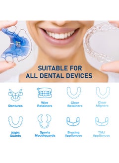NajmStyle Denture Cleaning Tablets 36 Counts with Whitening Formula & Odor Removal Tech for Dentures/Retainers  - Image 5