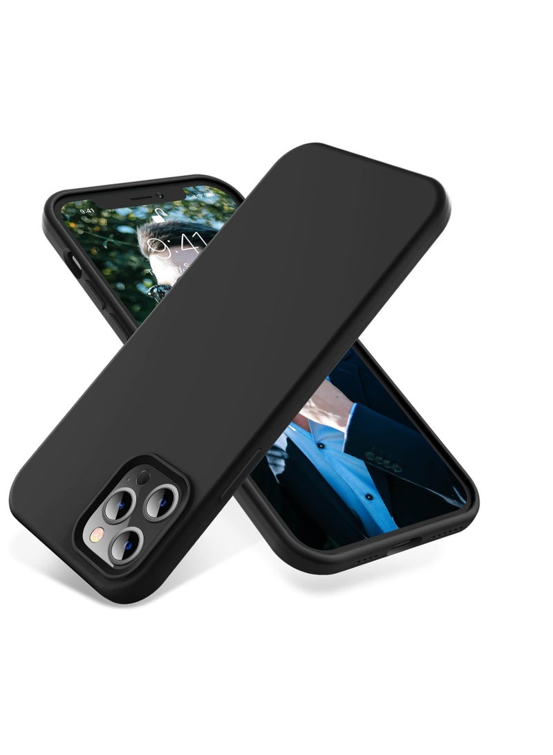 Back Cover Silicon Case For Apple Iphone 12 Pro Max 6.7 Inch - Black  - Image 1