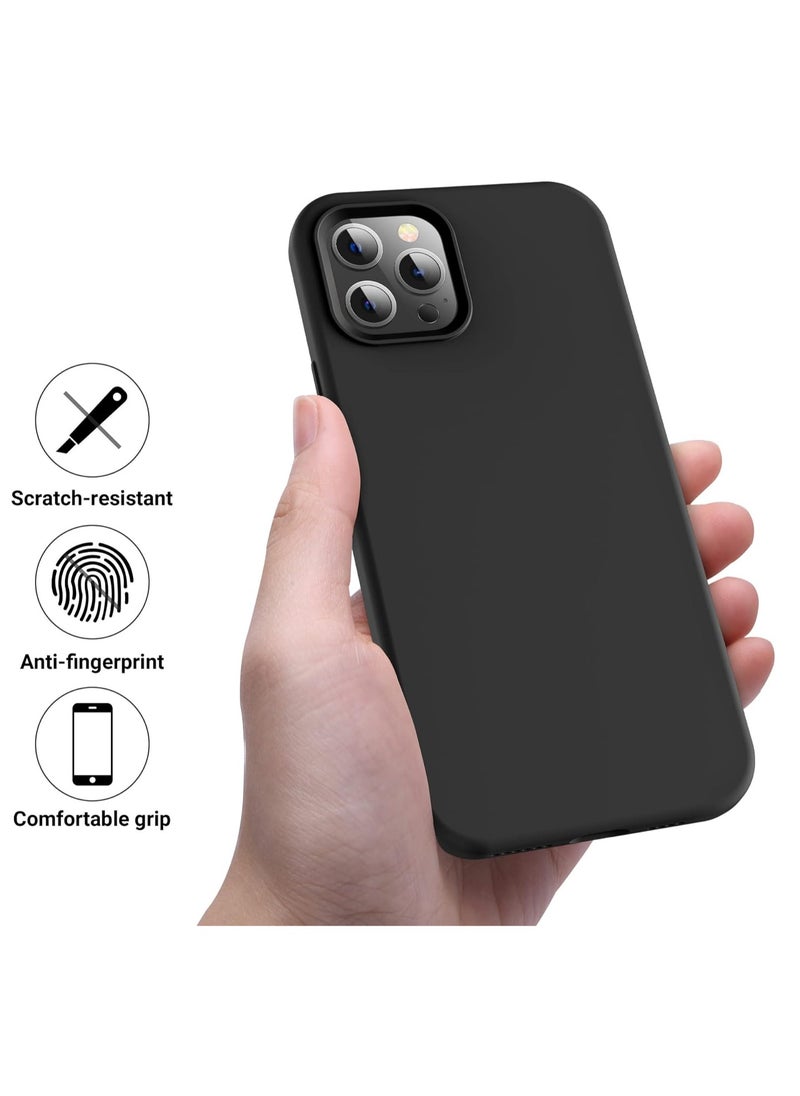 Back Cover Silicon Case For Apple Iphone 12 Pro Max 6.7 Inch - Black