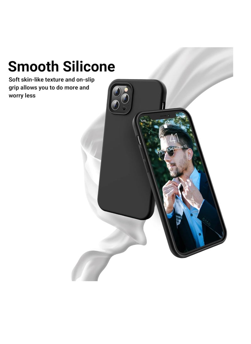 Back Cover Silicon Case For Apple Iphone 12 Pro Max 6.7 Inch - Black