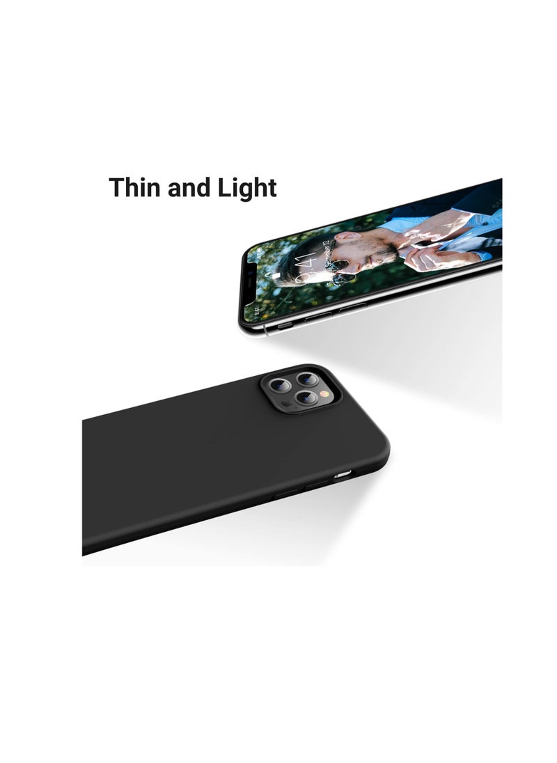 Back Cover Silicon Case For Apple Iphone 12 Pro Max 6.7 Inch - Black