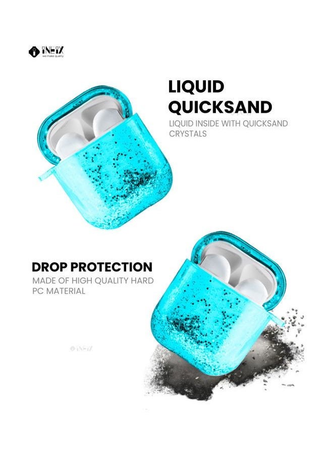 INEIX - Glittering Fashion Protective Case Cover For Apple AirPod Blue - Image 1