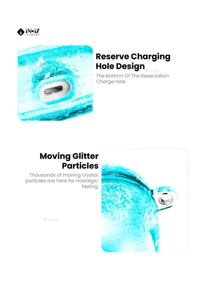 INEIX - Glittering Fashion Protective Case Cover For Apple AirPod Blue - Image 1
