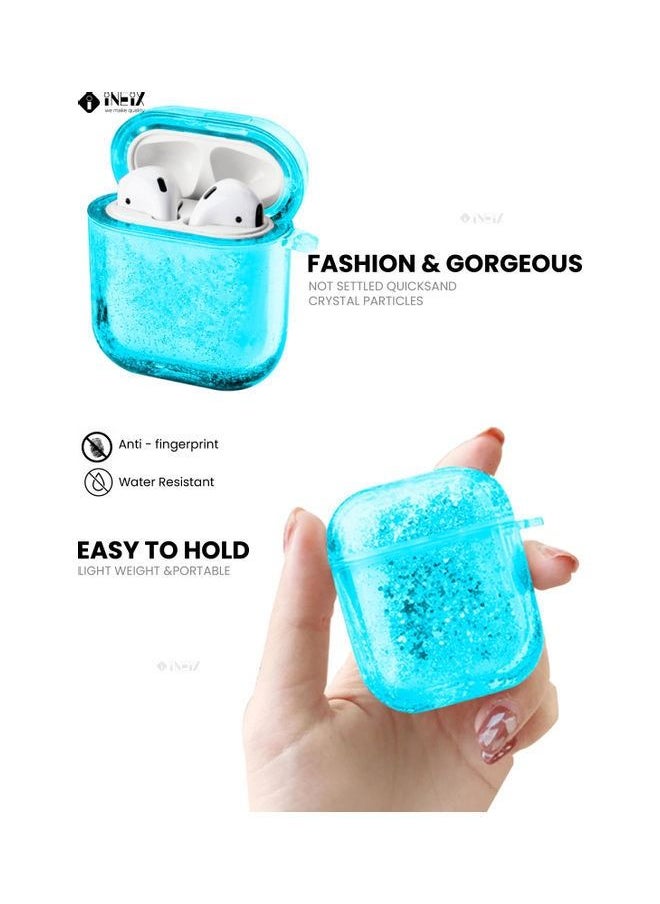 INEIX - Glittering Fashion Protective Case Cover For Apple AirPod Blue - Image 1