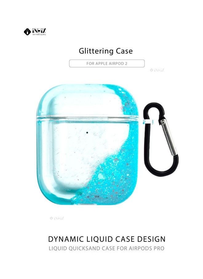 INEIX - Glittering Fashion Protective Case Cover For Apple AirPod Blue - Image 1