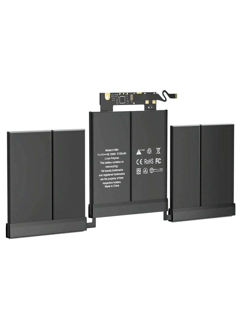 بطارية A1989 A1964 لجهاز MacBook Pro 13 بوصة A1989 (منتصف 2018 2019) A2251(إصدار 2020) شريط اللمس EMC 3214 EMC 3358 EMC 3348 MR9Q2LL/A MR9R2LL/A MR9T2LL/A MR9U2LL/A MR9V2LL/A MV962LL/A A2LL /أ - Image 2