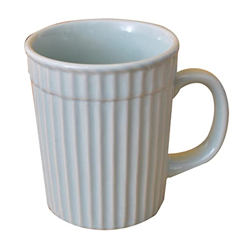 Kunhar Ceramic Coffee Mugs - 2 Piece, Cadet Blue, 290ml - Image 4