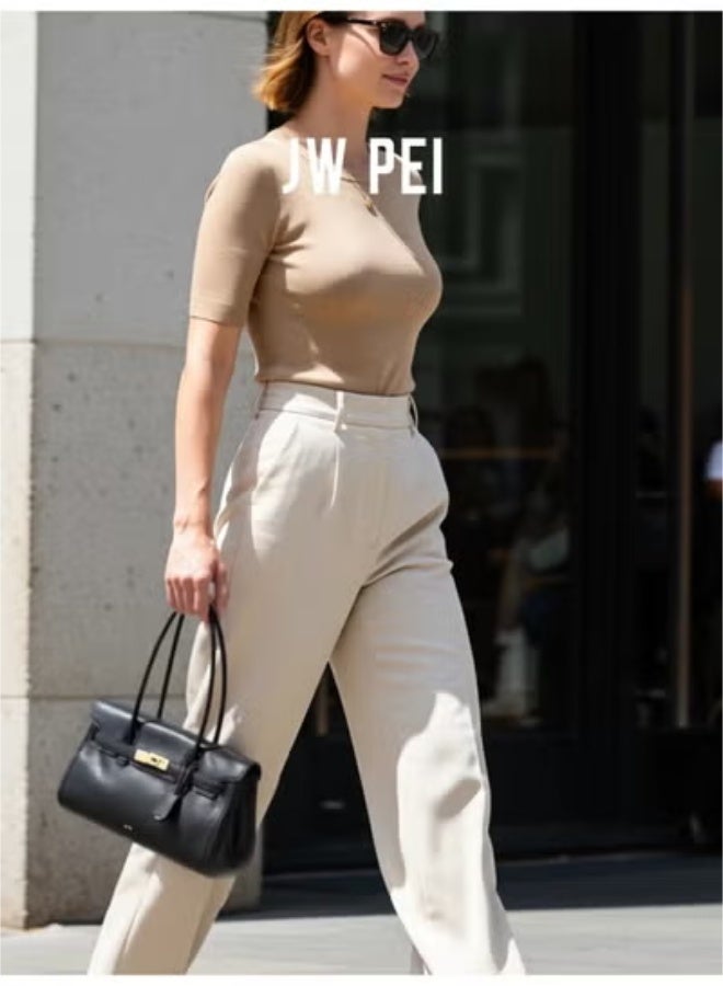 جي دبليو بي ​حقيبة جي دبليو بي اي يارا 2025، حقيبة أعمال نسائية، حقيبة يدان علوية وحمل على الكتف وتحت الإبط، حقيبة بات الفرنسية المصممة بإسلوب خاص​ - Image 4