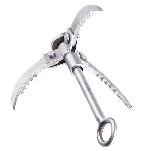 TRIWONDER Grappling Hook Gravity Rock Climbing Hooks Folding Claws Stainless Steel Anchor for Climbing, Hiking, Tree Limb Removal (Silver - 3 Claws) - Image 1