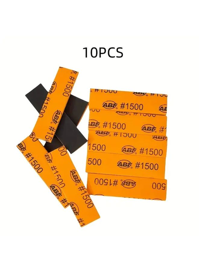 1500 Grit Sanding Sponge 10PCS Waterproof Durable 400 to 2000 Grit for Dry and Wet Use - Image 1