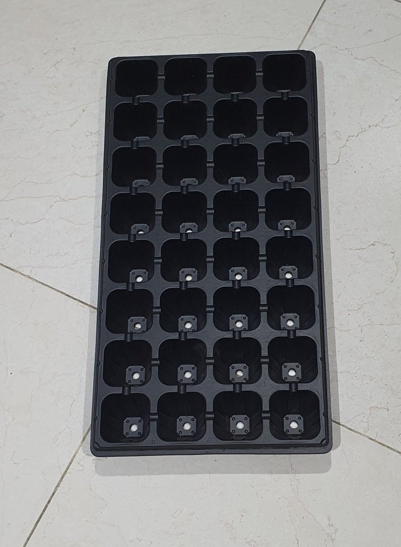 Generic Plastic Seedling Trays 32 Cells Transplant Trays Set Of 10 Trays Per Pack  - Image 3