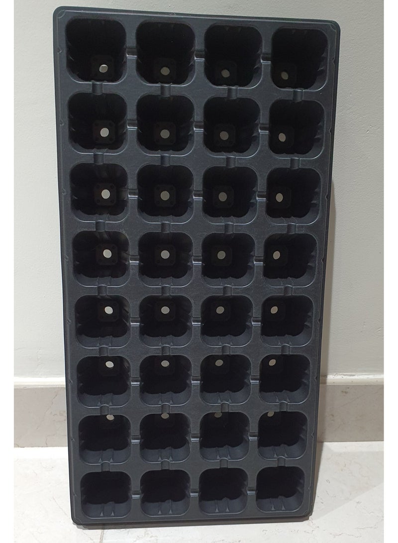 Generic Plastic Seedling Trays 32 Cells Transplant Trays Set Of 10 Trays Per Pack  - Image 1