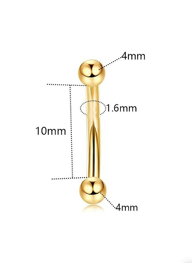 Happy D 9 PCS belly button ring gold Stainless Steel Belly Piercing Rings Set , women Navel piercing Rings, fashion Rhinestone studded fashiony body piercing jewelry set, belly Piercing Jewelry for Women and Girls ideal jewelry gifts - Image 4