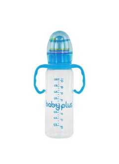 BABY PLUS Baby Infant Feeding Bottle With BPA Free, 250 Ml - Blue  - Image 1