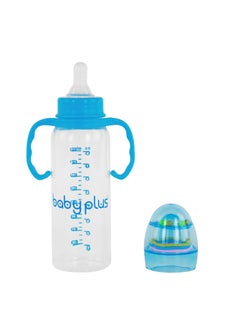 BABY PLUS Baby Infant Feeding Bottle With BPA Free, 250 Ml - Blue  - Image 5