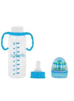 BABY PLUS Baby Infant Feeding Bottle With BPA Free, 250 Ml - Blue  - Image 2