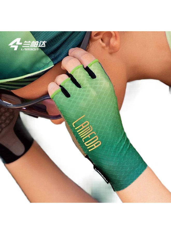 Lampada Lanpada Bicycle Riding Gloves, Road Bike Summer Sun Protection Gloves, Fingerless Shock-Absorbing Gloves, Protective Gloves For Men And Women, 2069 - Image 1