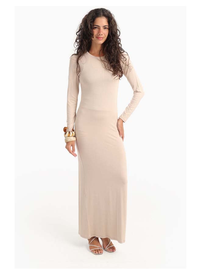 Carina Slim Dress with Back Slit  - Image 1