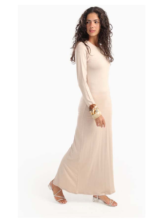 Carina Slim Dress with Back Slit  - Image 3