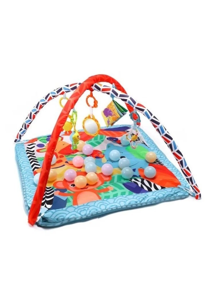 TOYBOX Newborn Baby Play Blanket, Fence Toy Fitness Rack, Baby Development Activity Gymnastics Game Mat, Multi-sensory Motor Skills Development Toy Mat, 0-1 Year Old 3-6 Month Baby Toy Blanket  - Image 2
