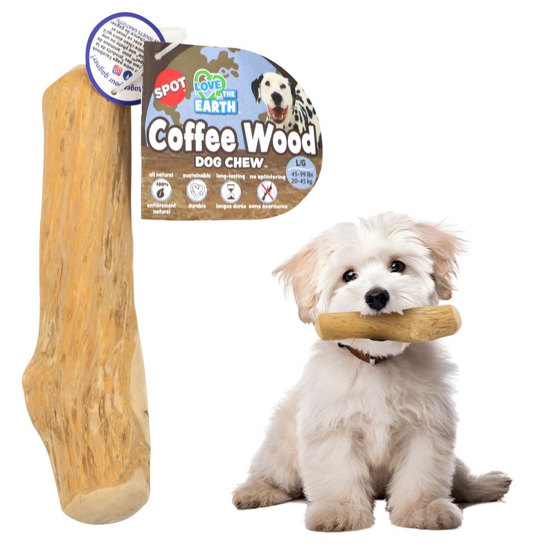 SPOT Coffee Wood Dog Chew Toy 100 Natural Sustainably Sourced NonSplintering Wood from Coffee Plants Long Lasting Durable Toy for Aggressive Chewers for Small Dogs and Puppies Up to 22lbs - Image 2