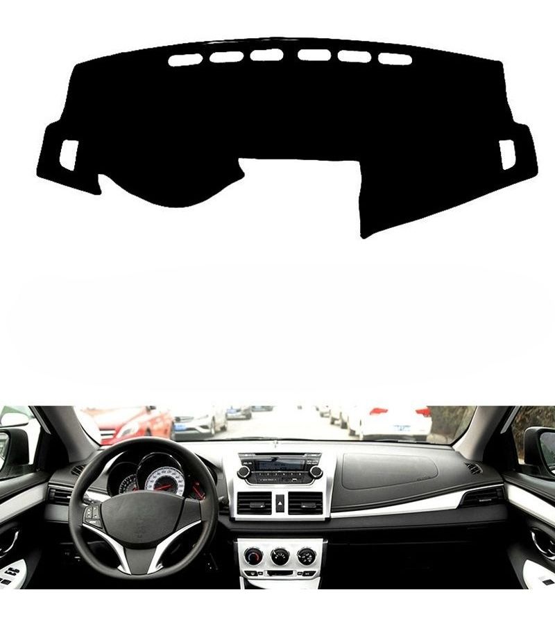 Dashboard Cover For Toyota Vios 2014 To 2020 600D Right Hand Drive Black Car Interior Mat Portable Installation - Image 1