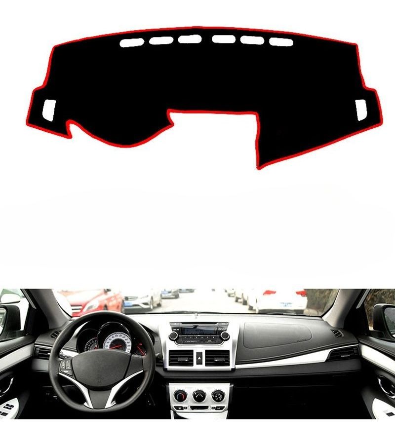 Dashboard Cover For Toyota Vios 2014 To 2020 600D Right Hand Drive Black Car Interior Mat Portable Installation - Image 2