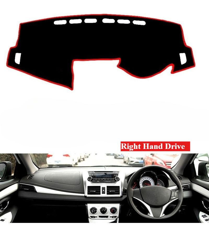 Dashboard Cover For Toyota Vios 2014 To 2020 600D Right Hand Drive Black Car Interior Mat Portable Installation - Image 4