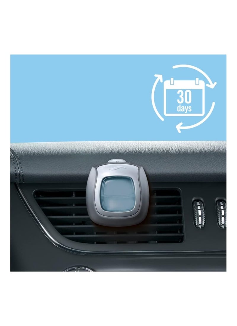 febreze Febreze Car Vent Clip Air Freshener, Odour Eliminator, White Jasmine  - Image 2