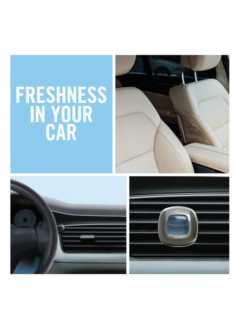 febreze Febreze Car Vent Clip Air Freshener, Odour Eliminator, White Jasmine  - Image 4